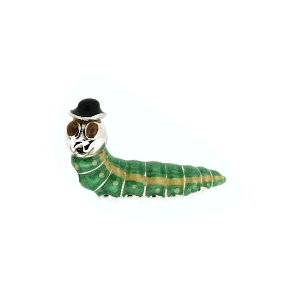 Small enamel caterpillar ornament Saturno ST226-3 - SATURNO