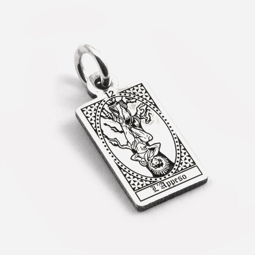 The Hanged Man Tarot Card Pendant in 925 Silver - NOVE25