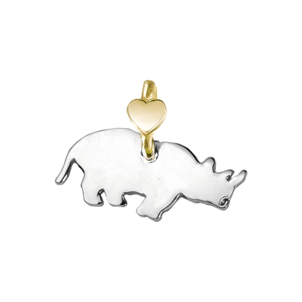 Rhinoceros Pendant Animaletti Collection Dodo Mariani - DODO MARIANI