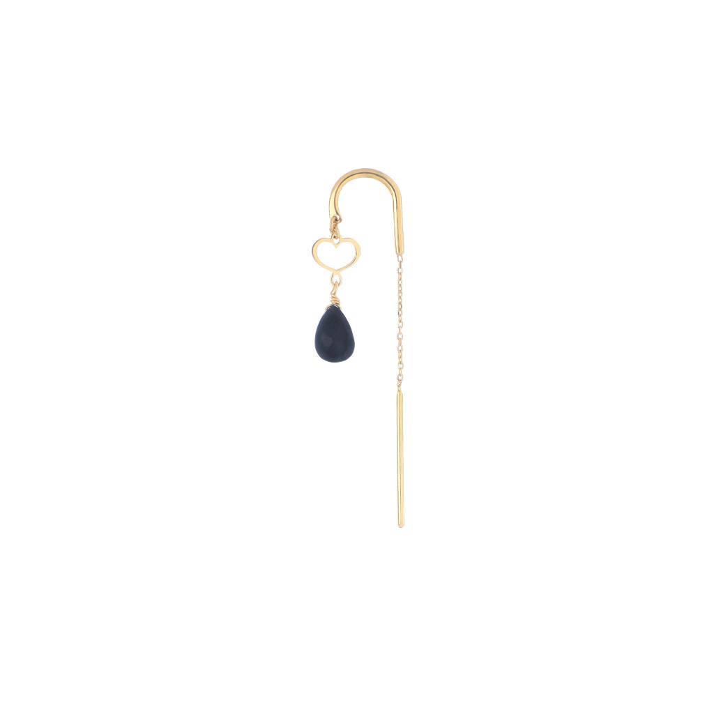 Maman et Sophie black spinel drop needle earring ORDRPUSP - MAMAN ET SOPHIE