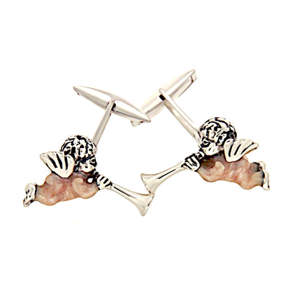 925 silver cupids cufflinks - Italian craftsmanship - SATURNO