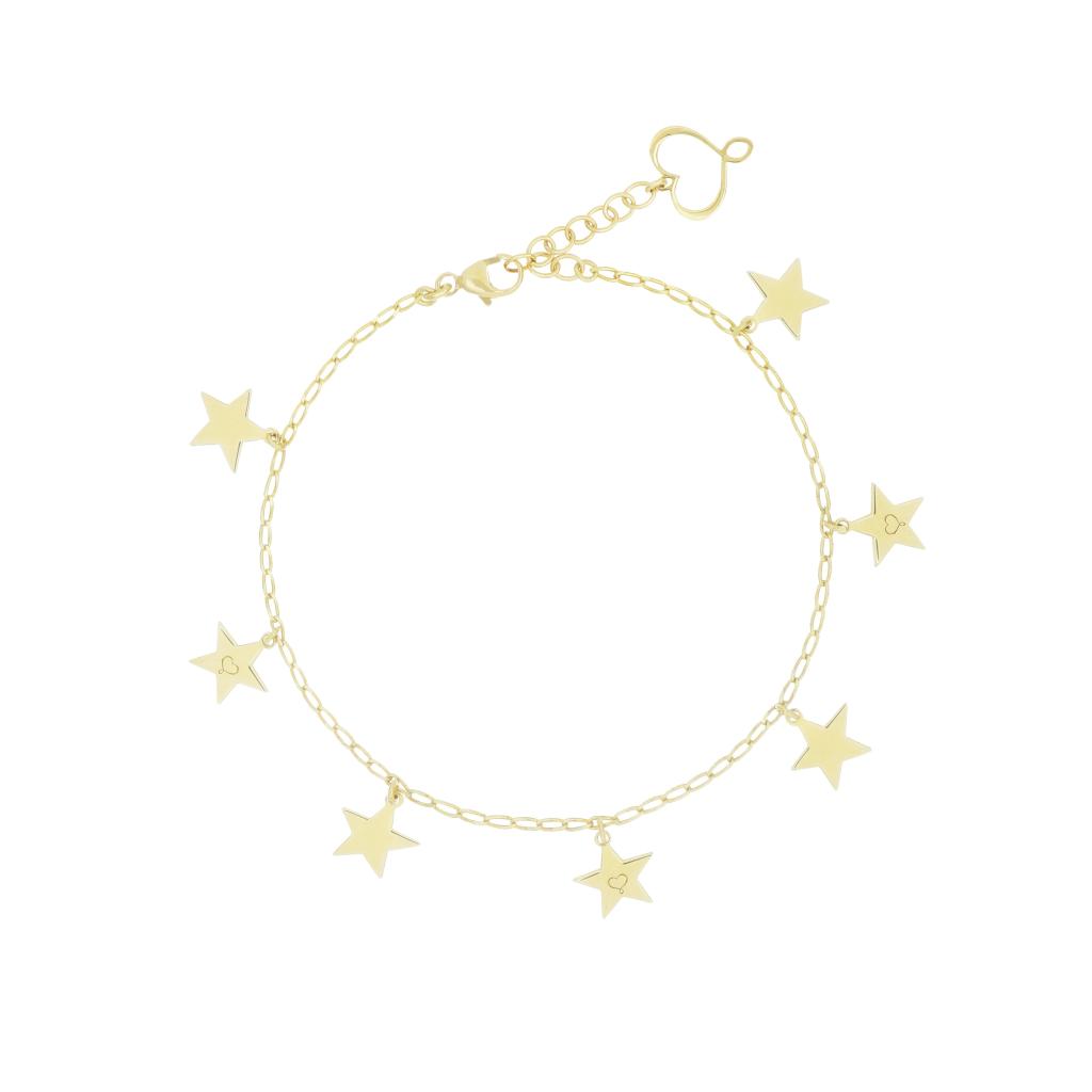 Bracelet 7 star plates logo Maman et Sophie BRARC37 - MAMAN ET SOPHIE