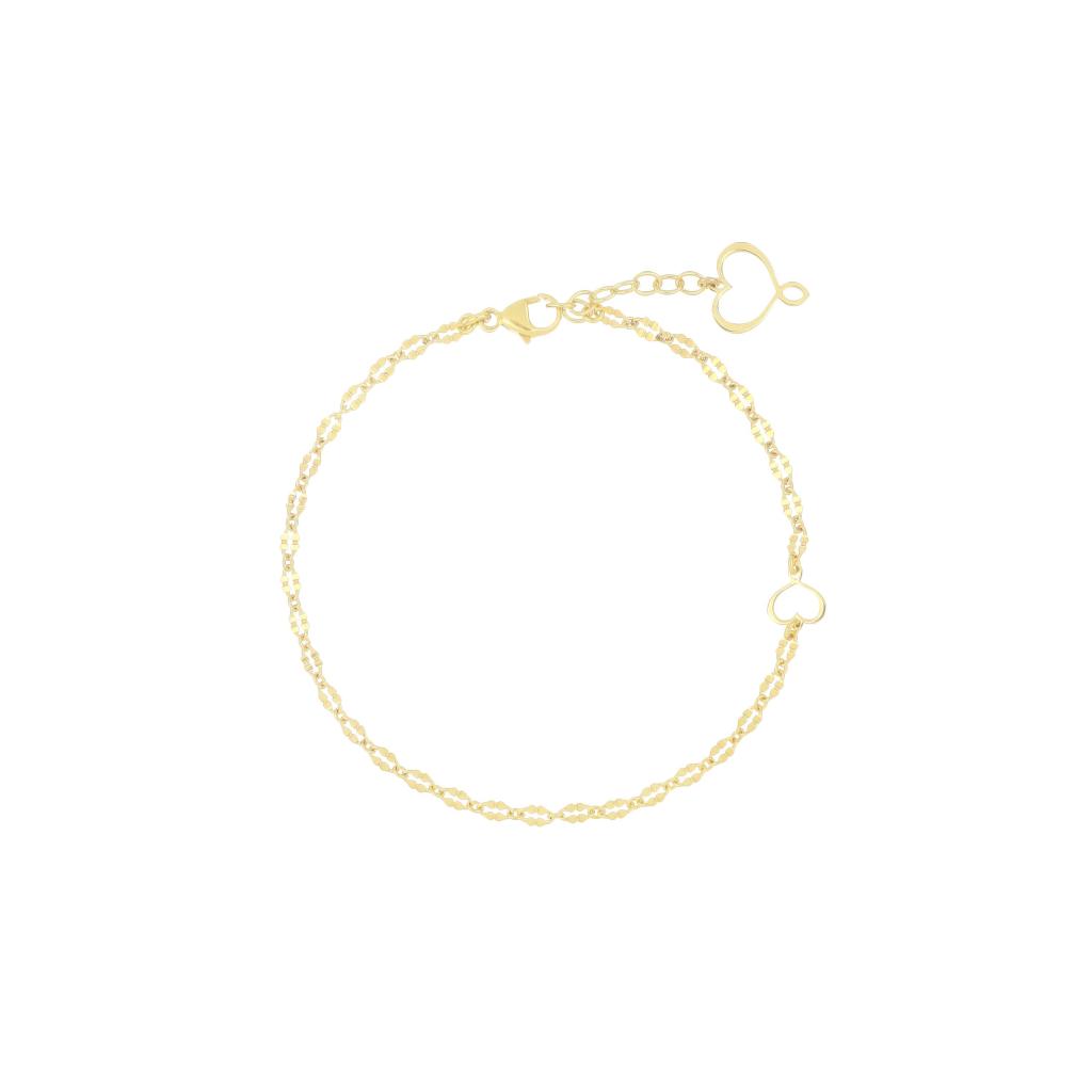 Maman et Sophie yellow perforated heart bracelet BRPPTQU - MAMAN ET SOPHIE