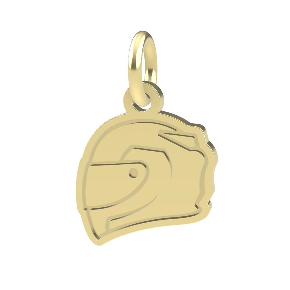 18kt yellow gold Helmet pendant - DEDIE