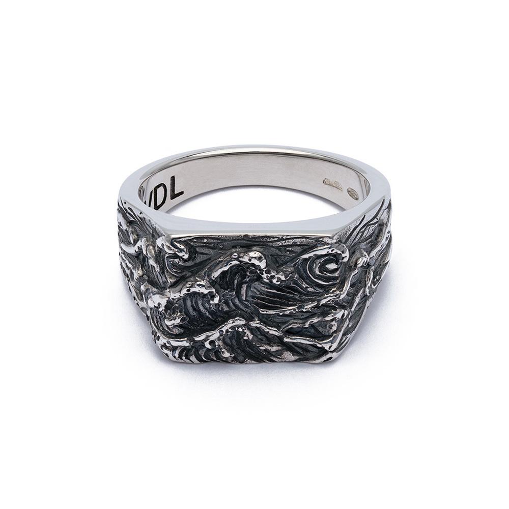 925 silver wave ring - VALENTINO DI LEONARDO