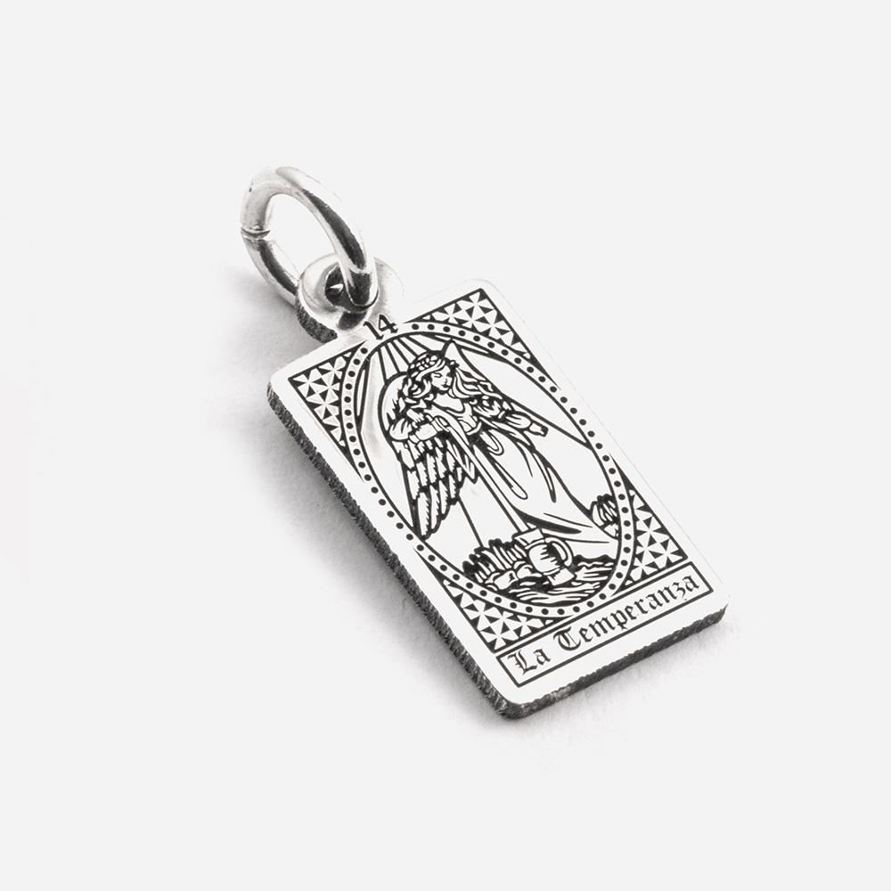 Tarot Card Pendant Temperance in 925 Silver - NOVE25