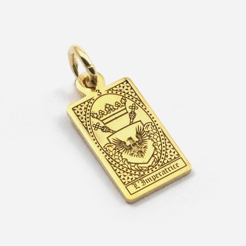 The Empress Tarot Card Pendant in Gold Plated Silver - NOVE25