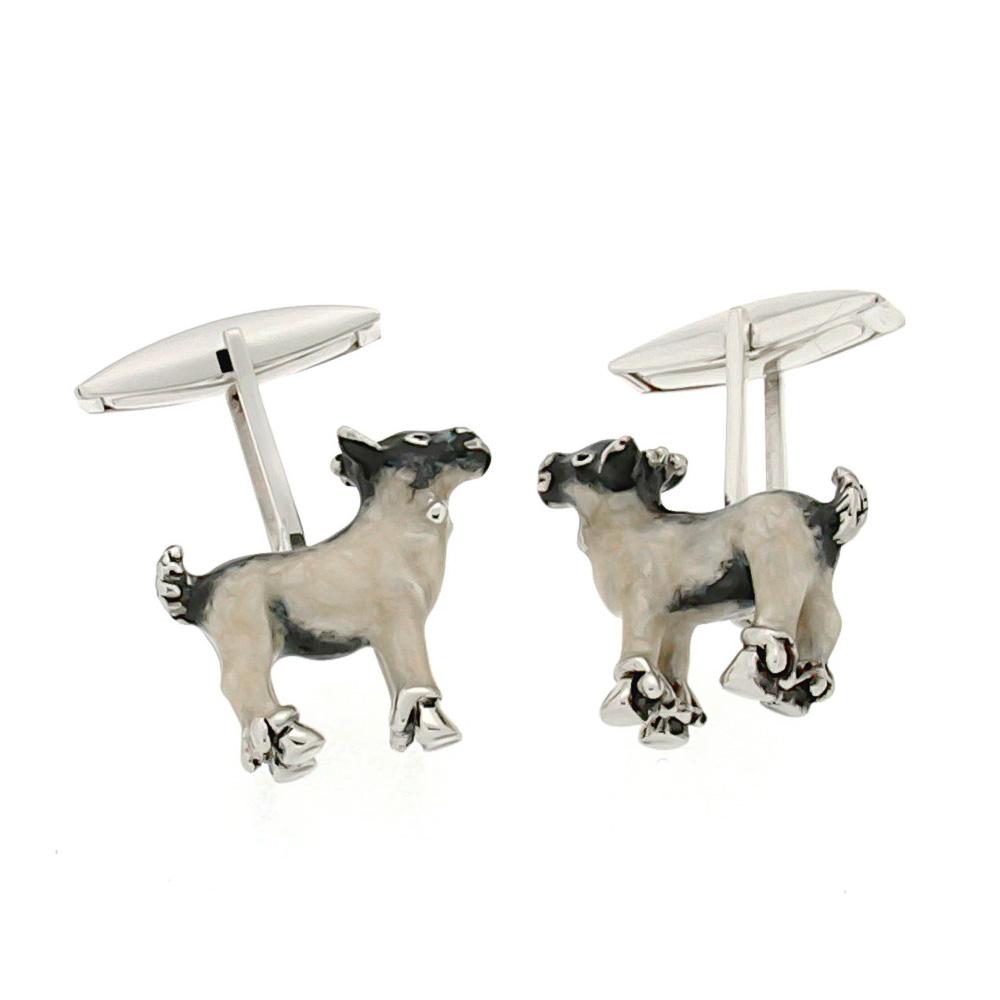 925 Silver Goat Cufflinks - Handmade - SATURNO