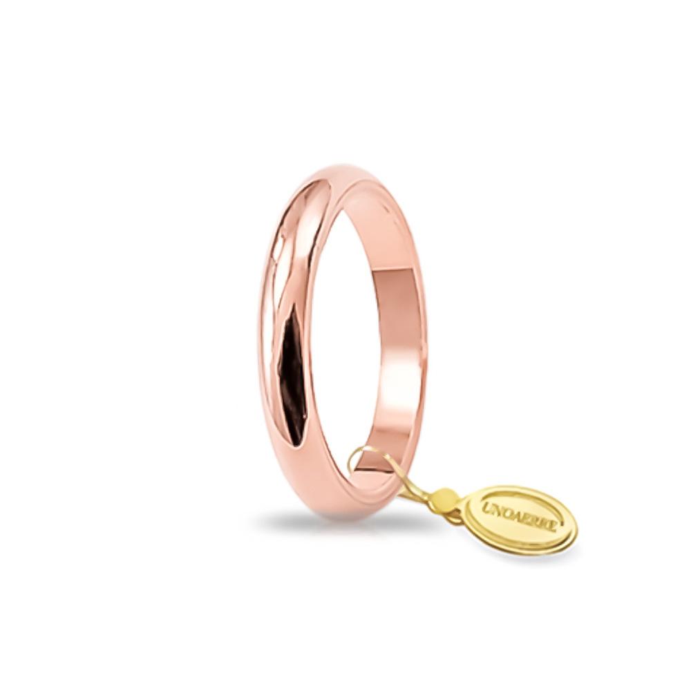 Rose gold French wedding ring Gr 4.00 - Mm 2.85 - UNOAERRE