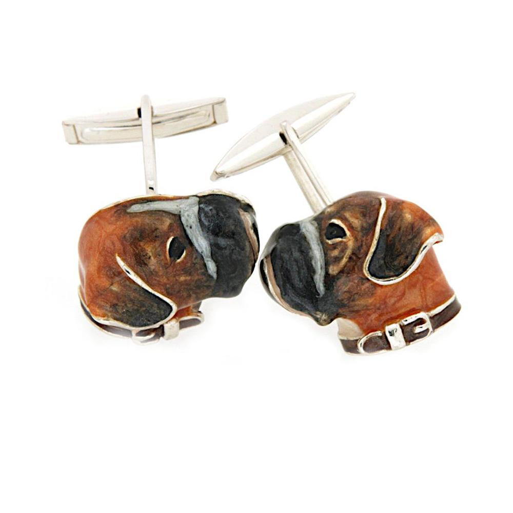 925 Silver Boxer Shirt Cufflinks - Handmade - SATURNO