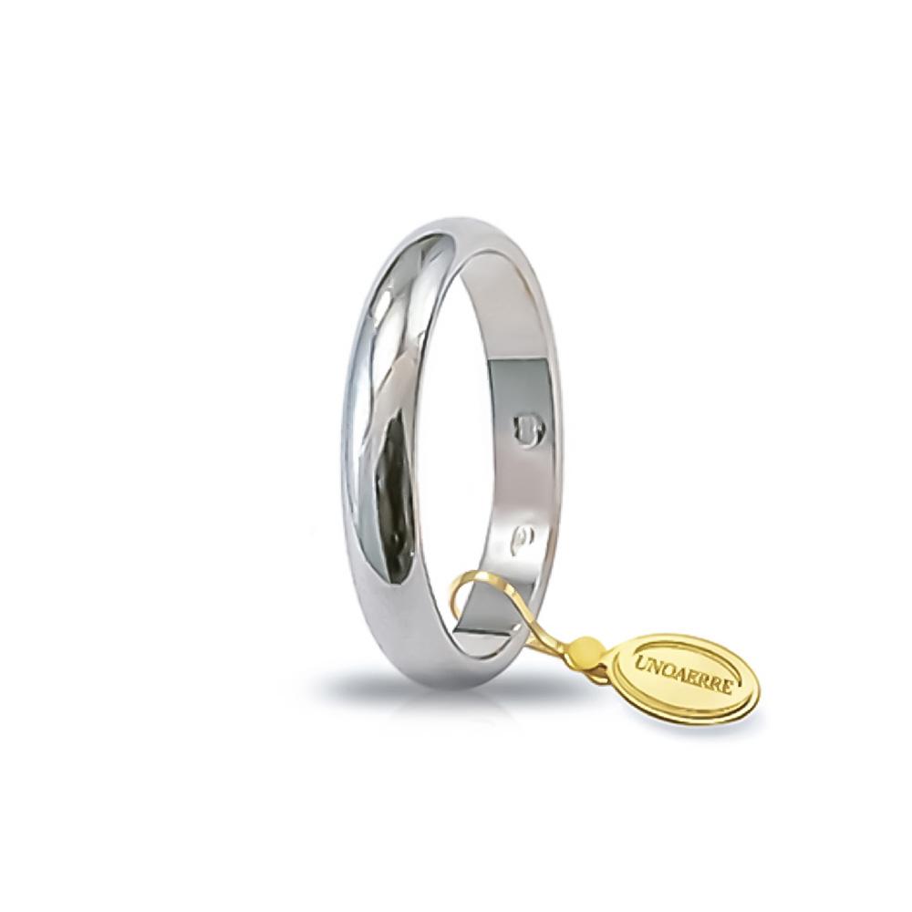 Classic Wedding Ring gr.4 in white gold - UNOAERRE