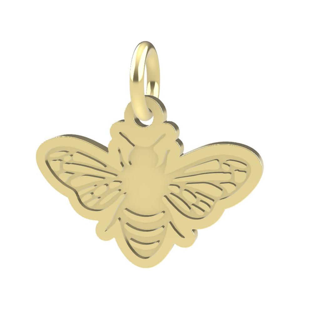 18kt yellow gold Bee pendant - DEDIE