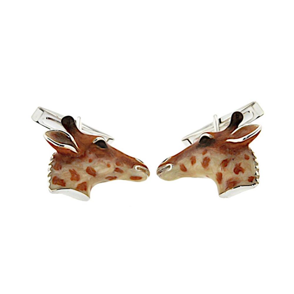 Gemelli giraffe argento 925 - artigianato italiano - SATURNO