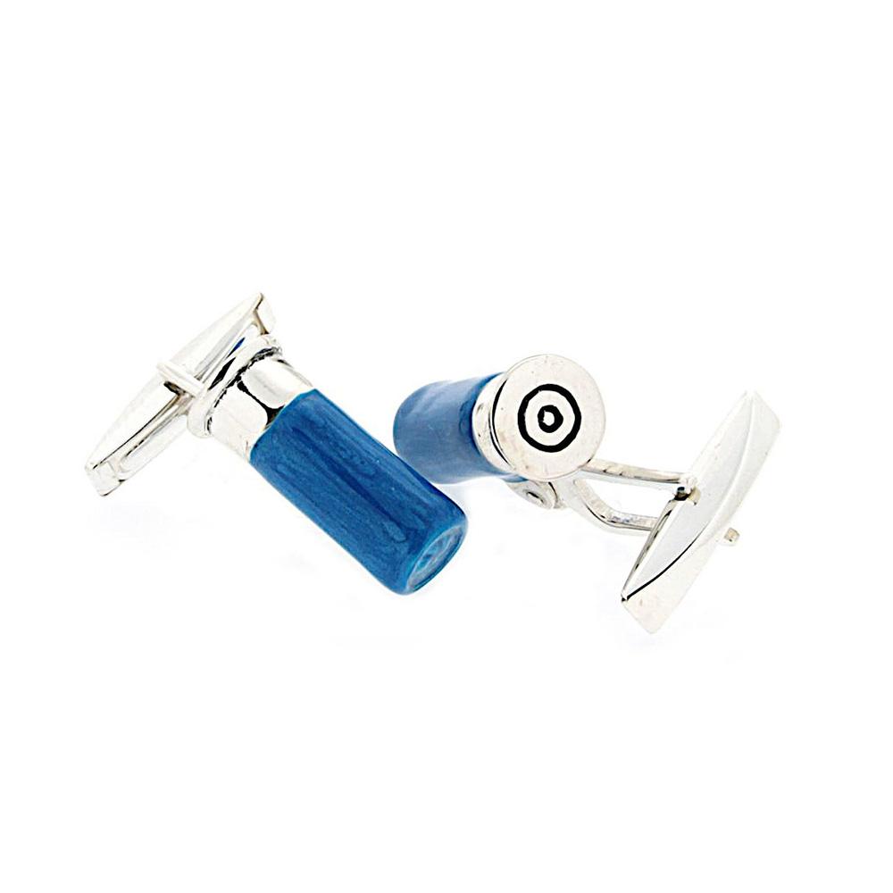 925 Silver Cartridge Cufflinks - Handmade - SATURNO