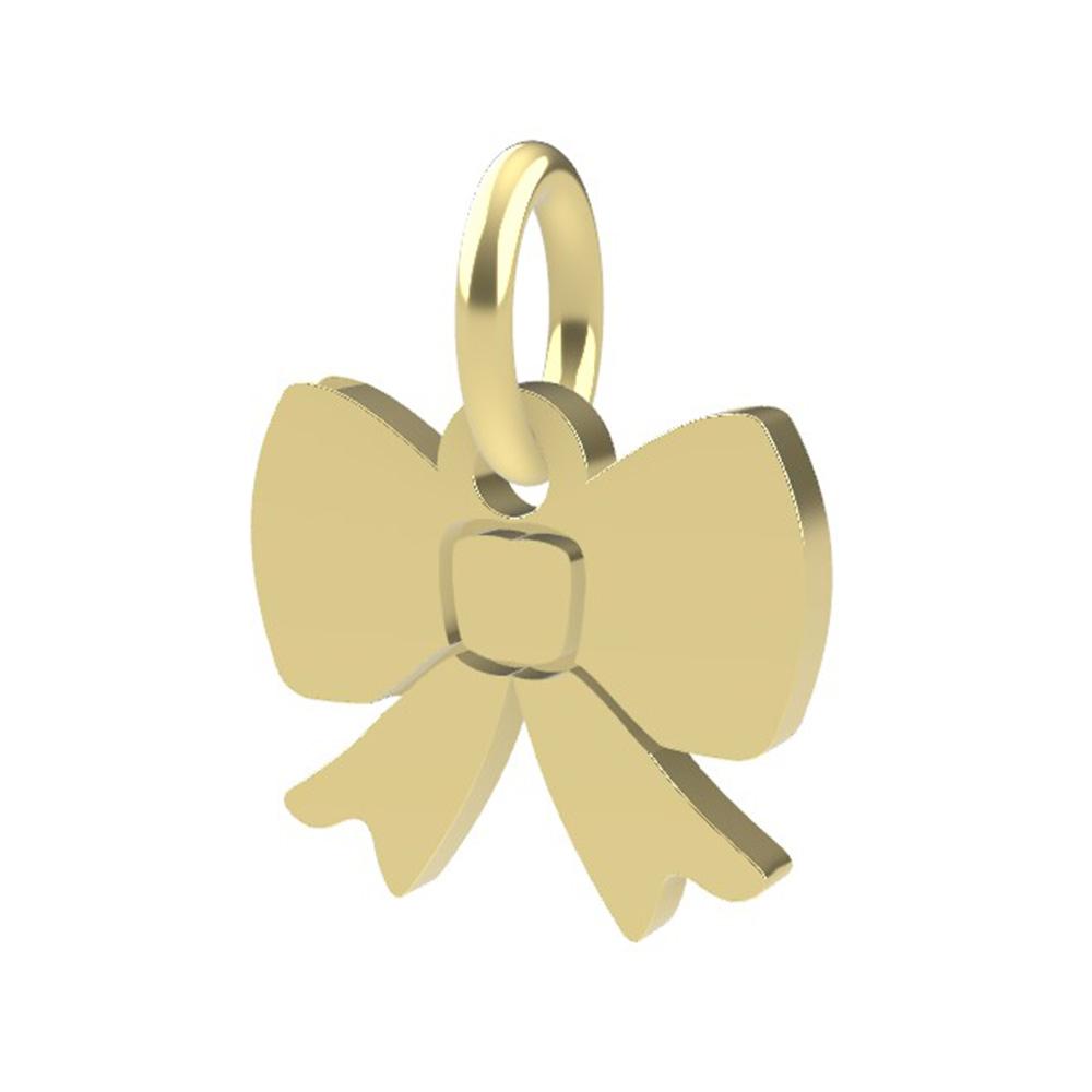 18kt yellow gold Bow pendant - DEDIE