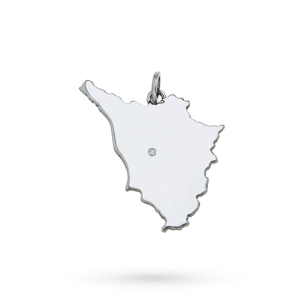 Tuscany region pendant 925 silver and diamond - CICALA