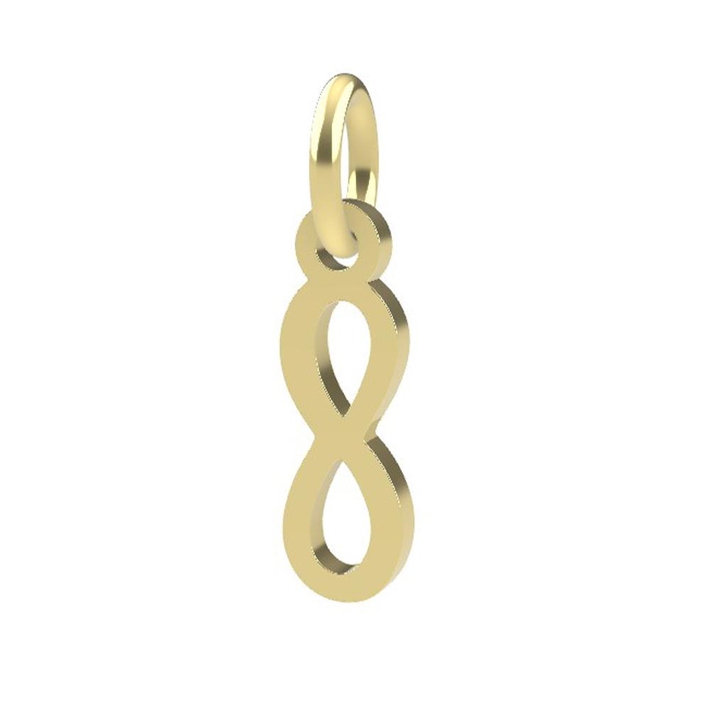 18kt yellow gold Infinity pendant - DEDIE