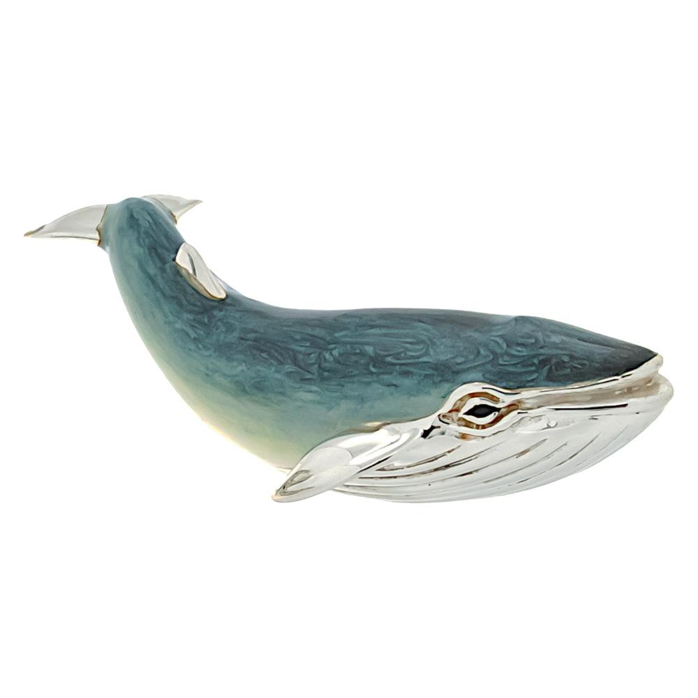 Big whale silver ornament Saturno ST157-1 - SATURNO