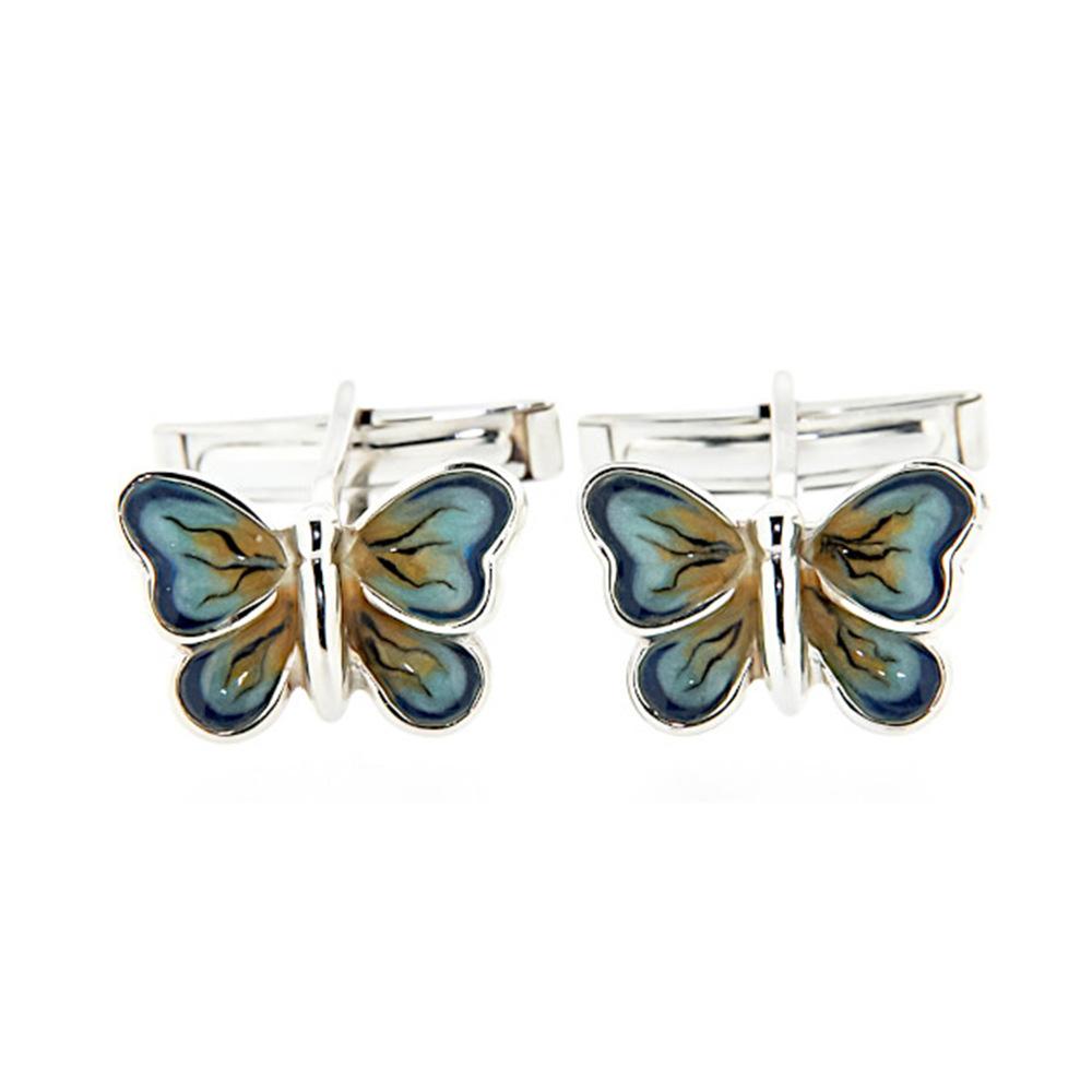 Butterfly cufflinks 925 silver - Italian craftsmanship - SATURNO