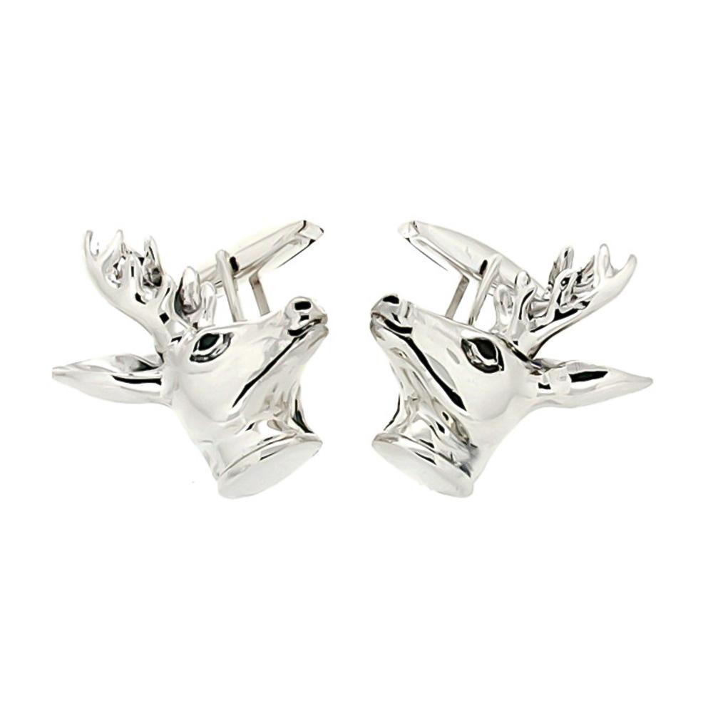 Deer cufflinks 925 silver - Italian craftsmanship - SATURNO