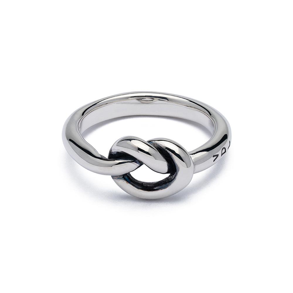 Single knot ring 925 silver - VALENTINO DI LEONARDO