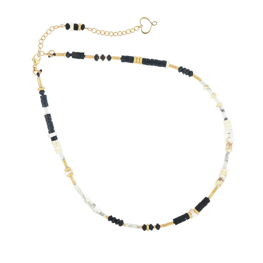 Mia Africa Black And White Necklace - MAMAN ET SOPHIE