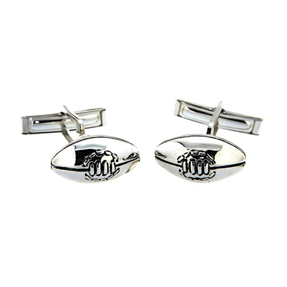 Rugby cufflinks 925 silver - Italian craftsmanship - SATURNO