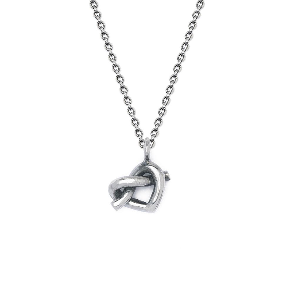 42cm chain mini knot pendant 925 silver - VALENTINO DI LEONARDO