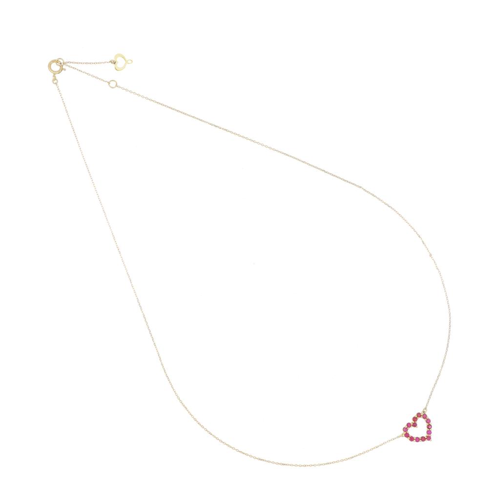 Maman et Sophie GCBRL2R Ruby Heart Choker - MAMAN ET SOPHIE