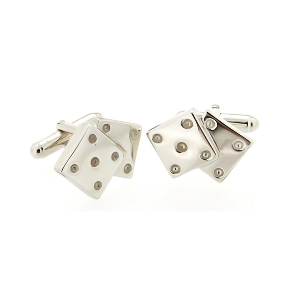 925 Silver Dice Shirt Cufflinks - Handmade - SATURNO