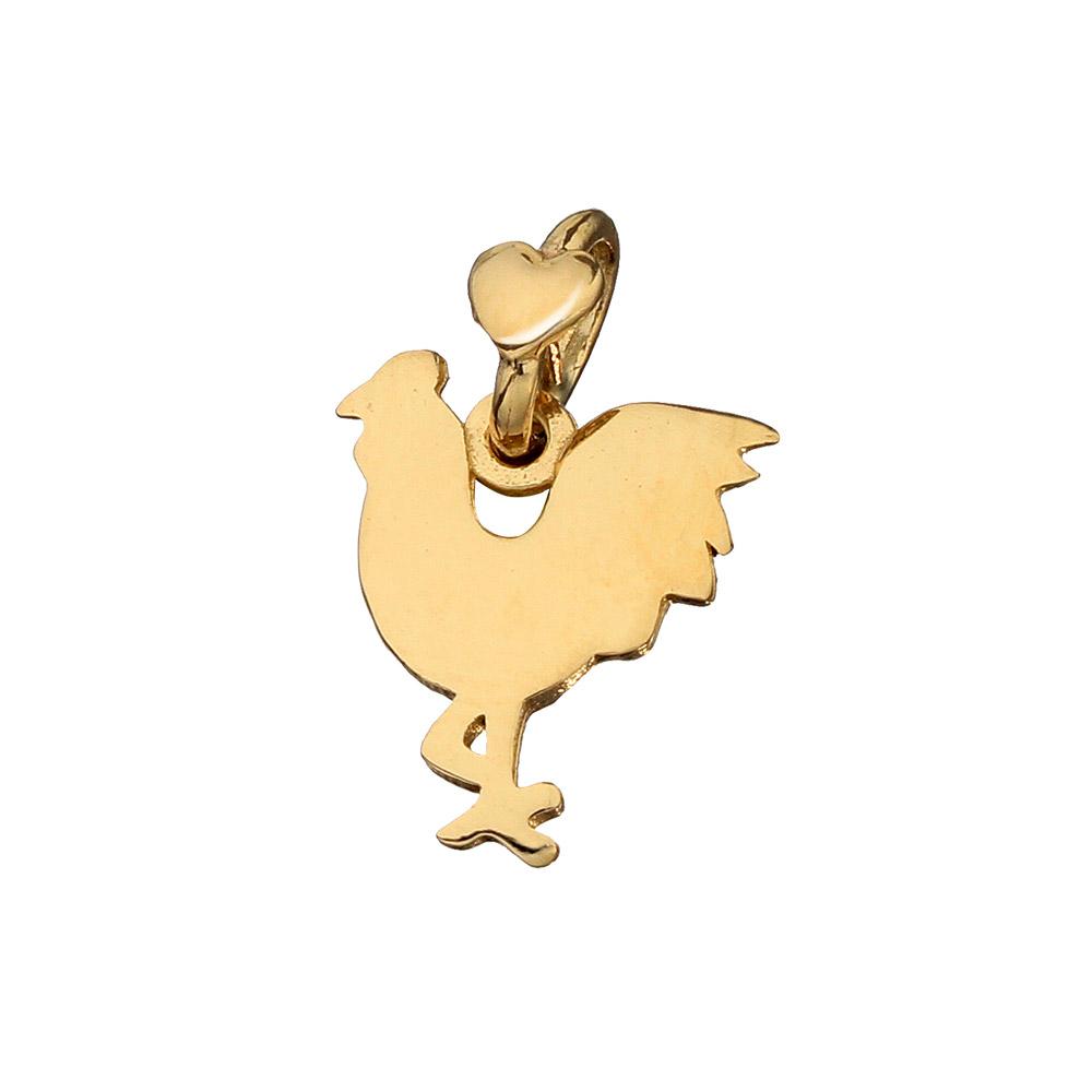 Rooster Pendant Animaletti Gold Collection Dodo Mariani - DODO MARIANI