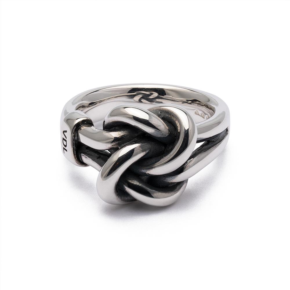 925 silver love knot ring - VALENTINO DI LEONARDO