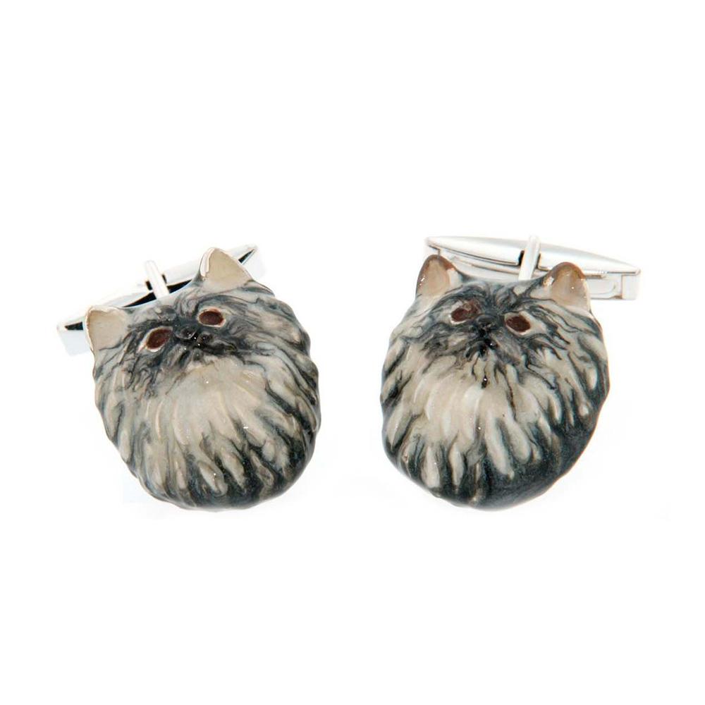 925 silver cat cufflinks - Italian craftsmanship - SATURNO