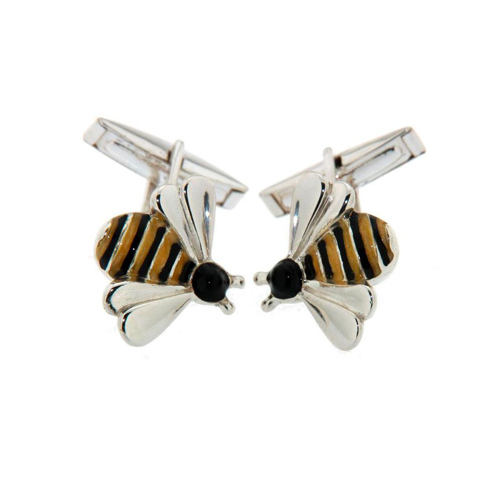 925 silver bee cufflinks - Italian craftsmanship - SATURNO