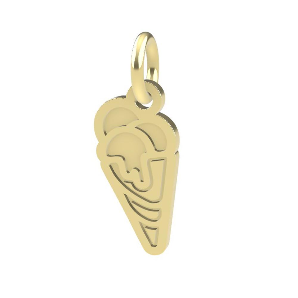 18kt yellow gold Ice Cream pendant - DEDIE