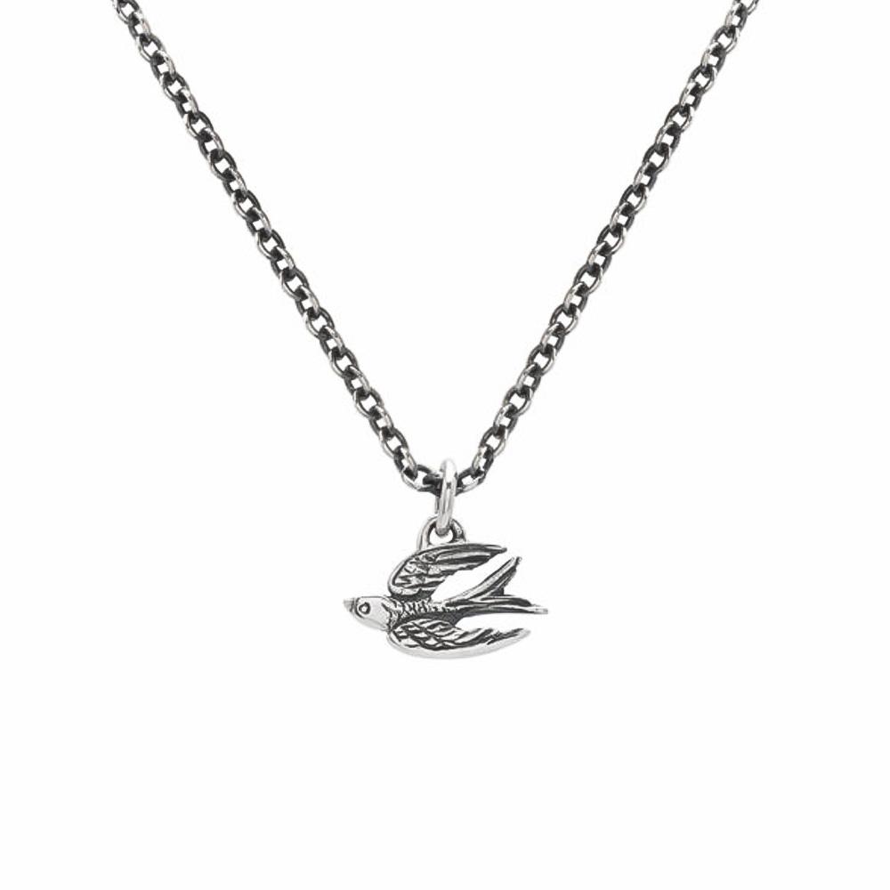 925 silver swallow pendant - VALENTINO DI LEONARDO