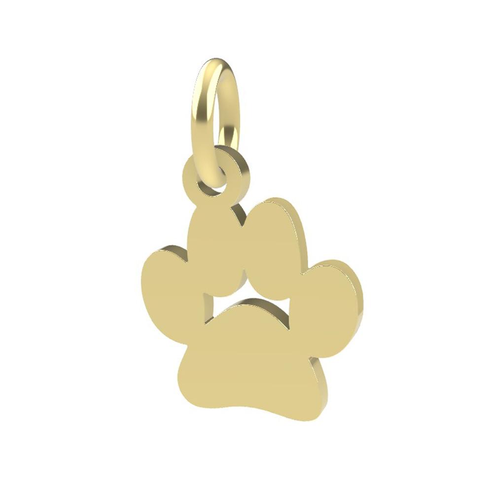 18kt yellow gold Paw pendant - DEDIE