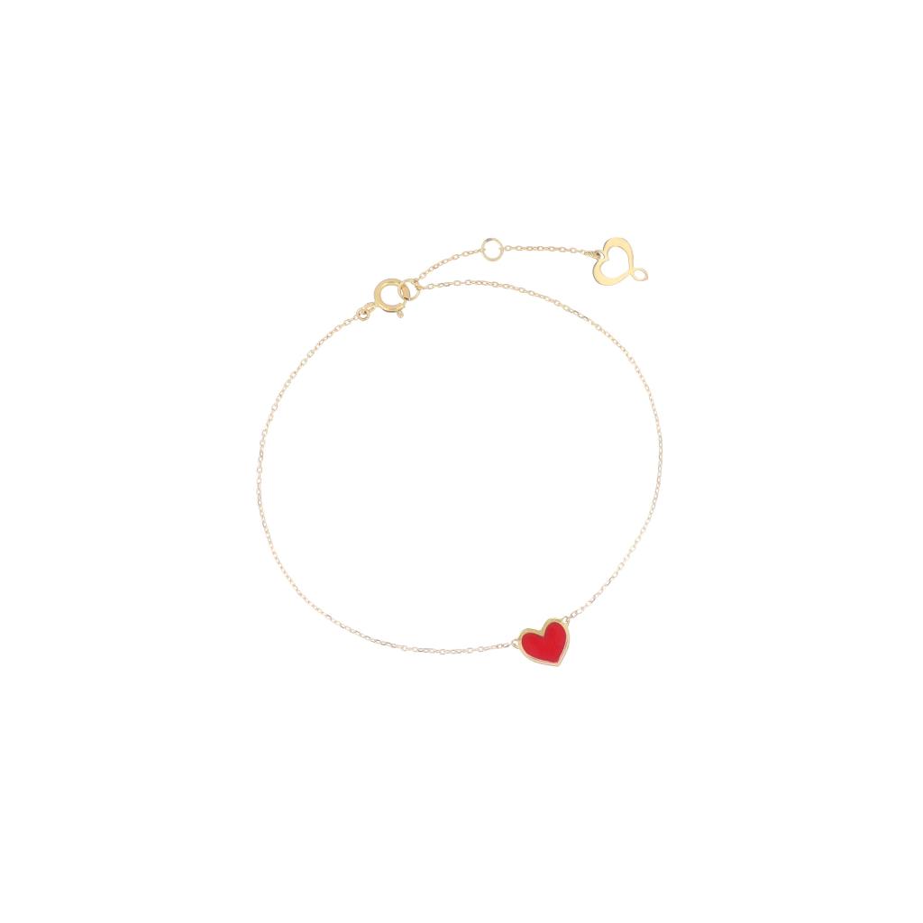 Bracciale cuore smalto rosso Maman et Sophie BRSSO2PS1 - MAMAN ET SOPHIE