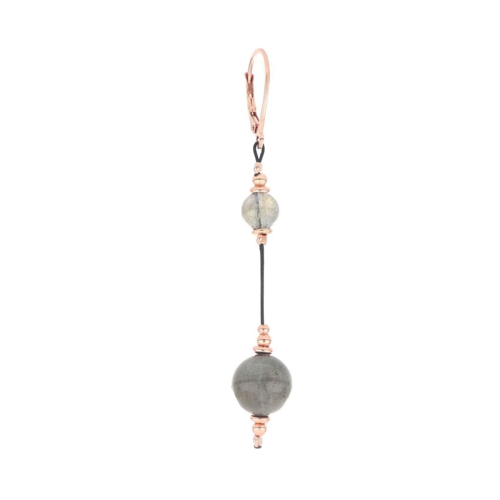 Maman et Sophie 2 labradorite sphere earring ORCSD1F2LB - MAMAN ET SOPHIE