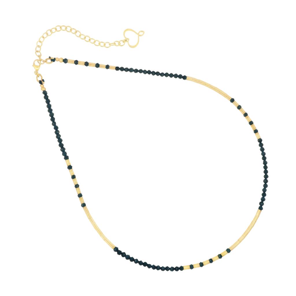 Maman et Sophie GCMAFSP Black Spinel Spheres Choker - MAMAN ET SOPHIE