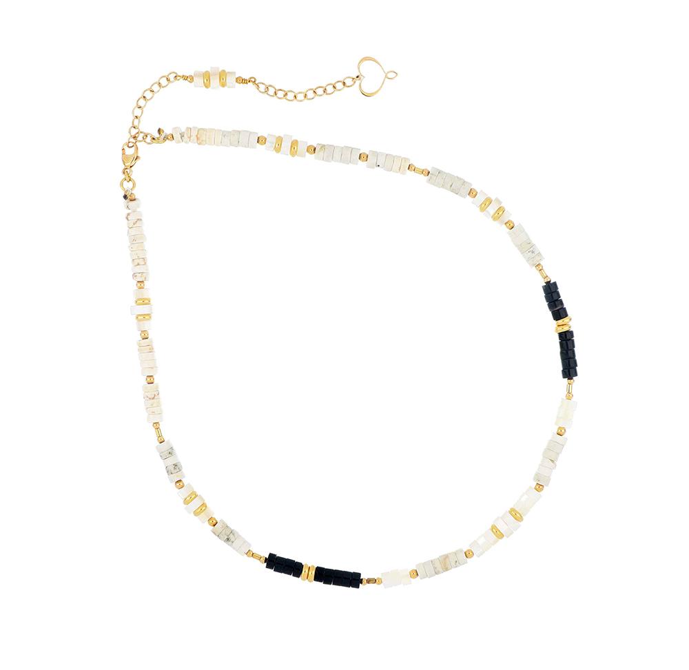 Mia Africa White Necklace GCMAFB - MAMAN ET SOPHIE