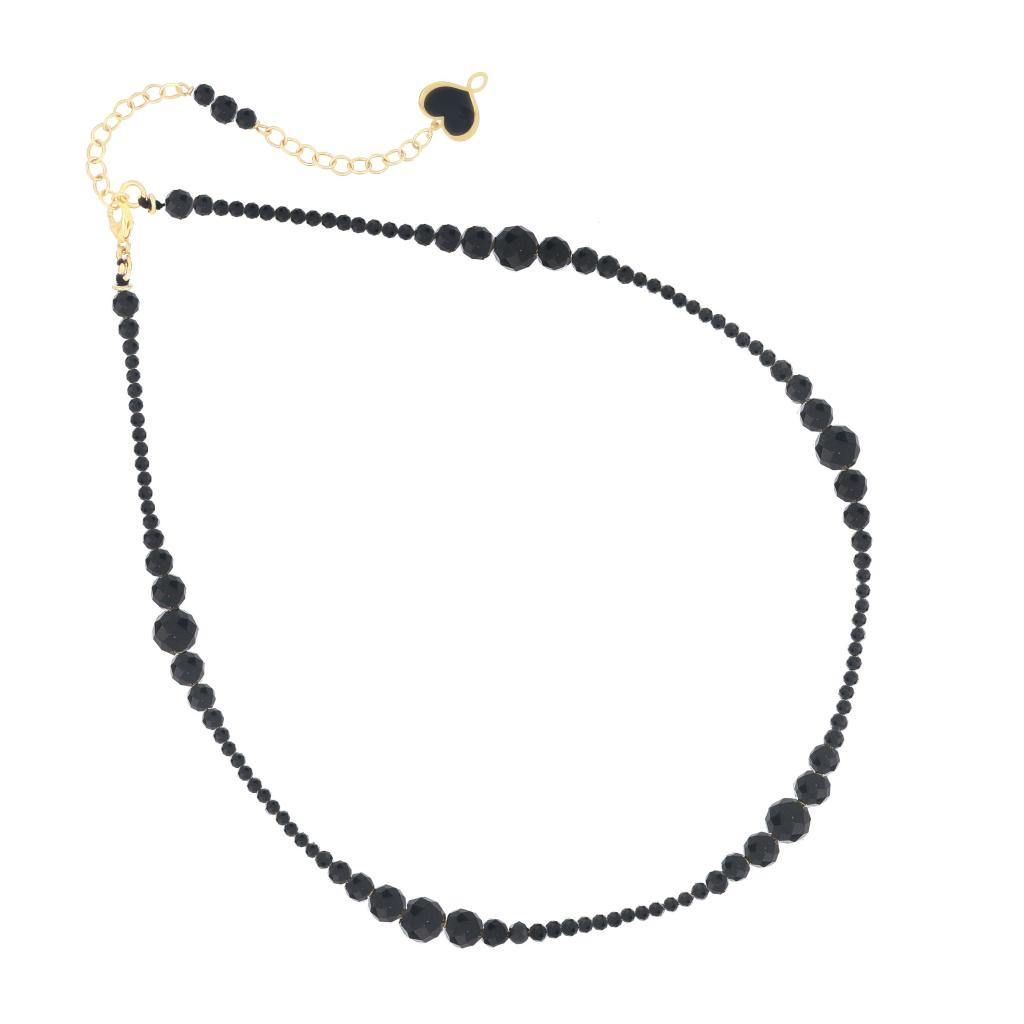 Maman et Sophie GCOND2F Black Spinel Wave Choker - MAMAN ET SOPHIE