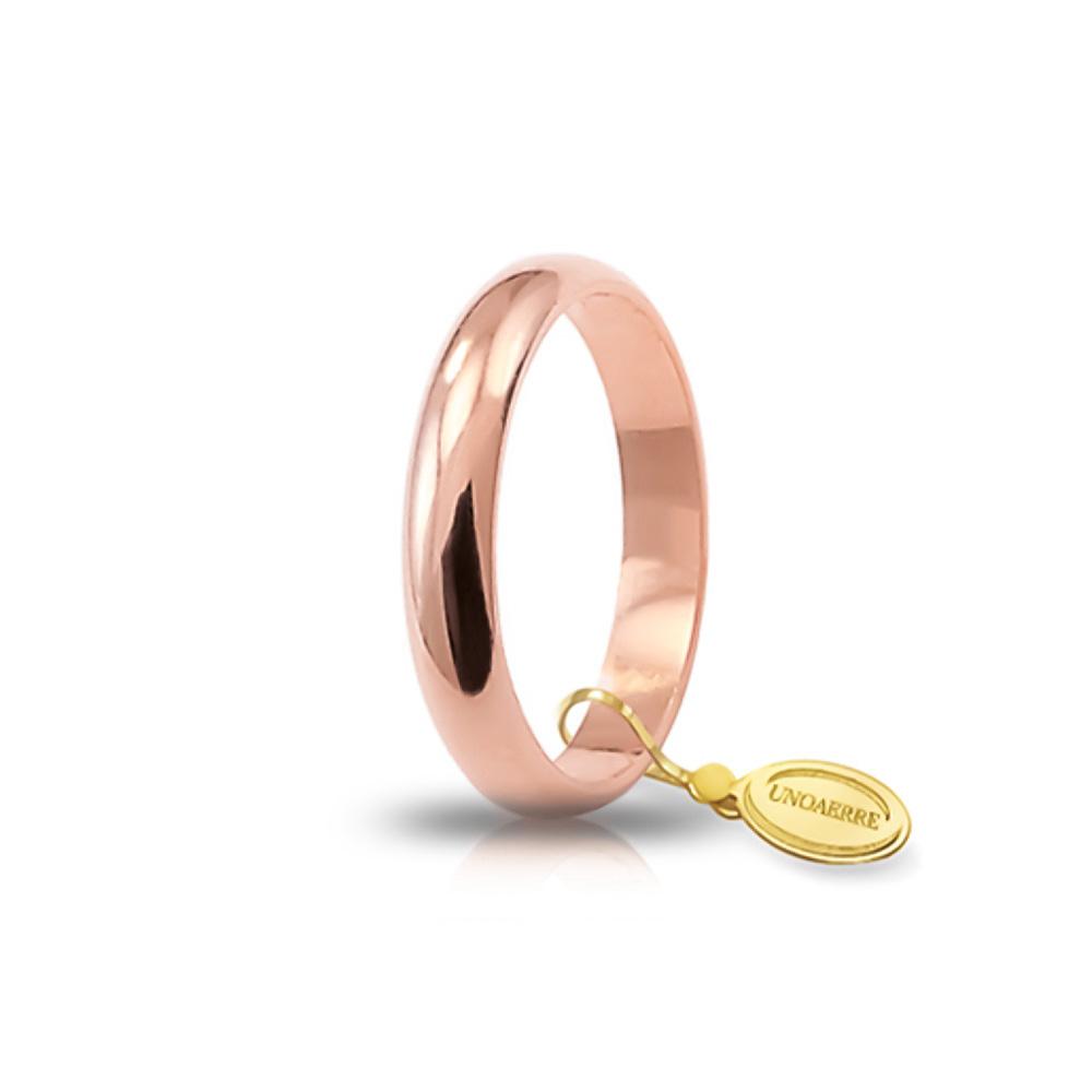 Classic Wedding Ring gr.5 in rose gold - UNOAERRE