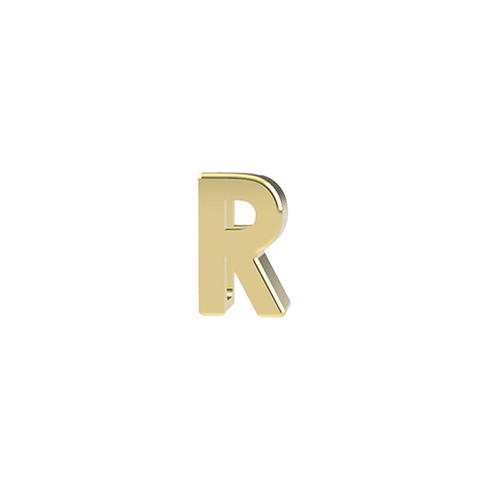 yellow gold Letter R Charm for Dedie Bracelets - DEDIE