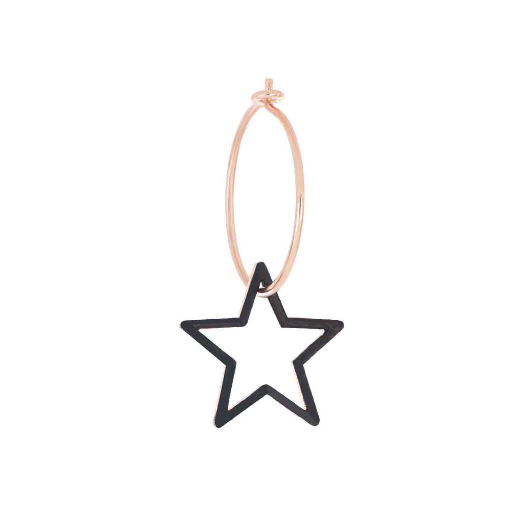 Maman et Sophie small star hoop earring OROLT031 - MAMAN ET SOPHIE