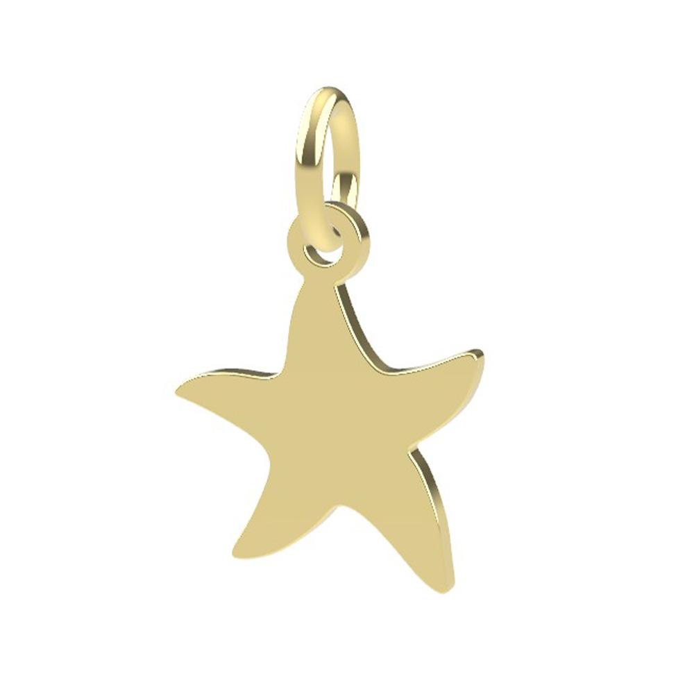 18kt yellow gold Starfish pendant - DEDIE