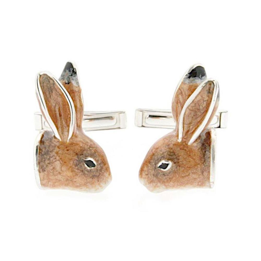 925 Silver Hares Cufflinks - Handmade - SATURNO