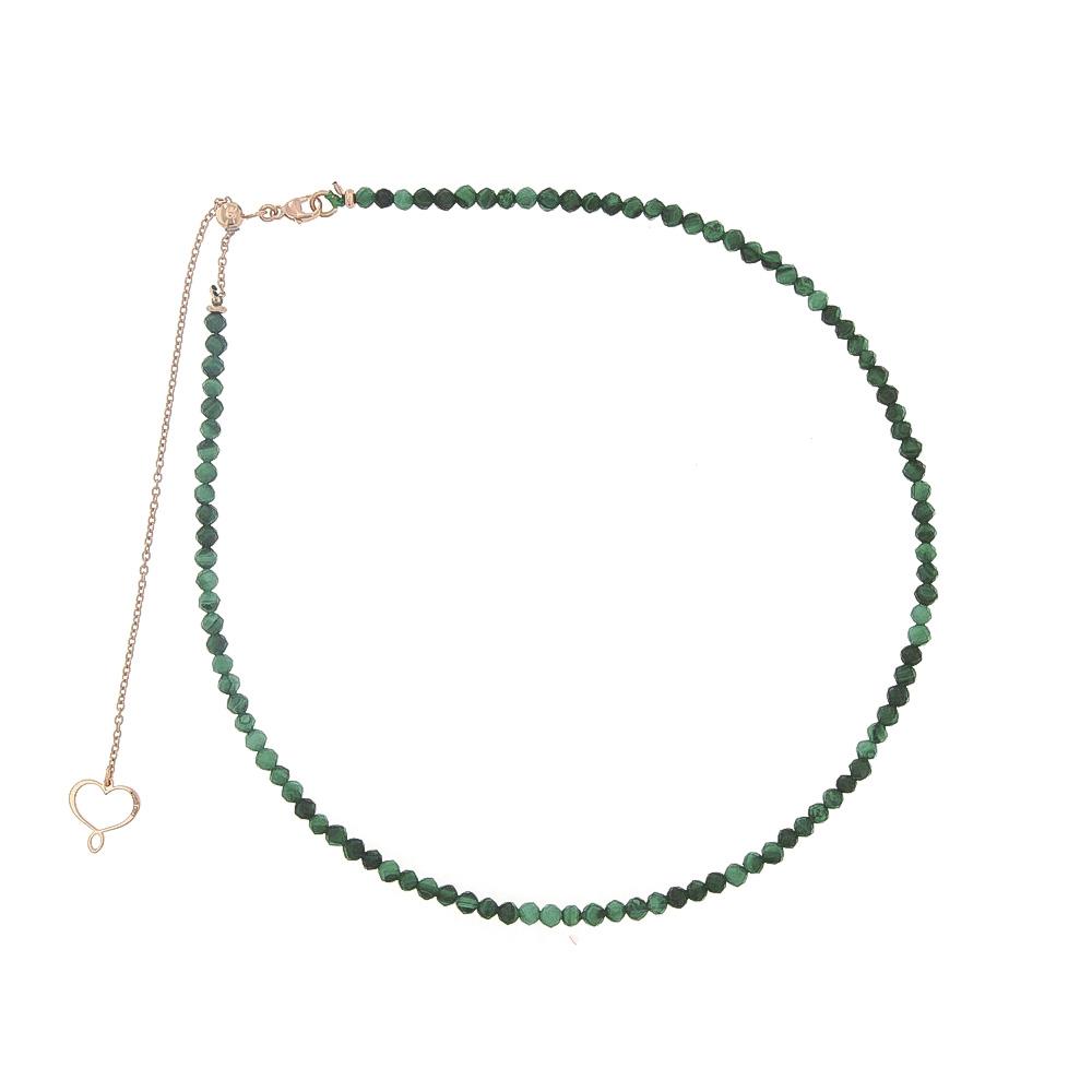 Maman et Sophie GHISF2MA malachite green stone necklace - MAMAN ET SOPHIE