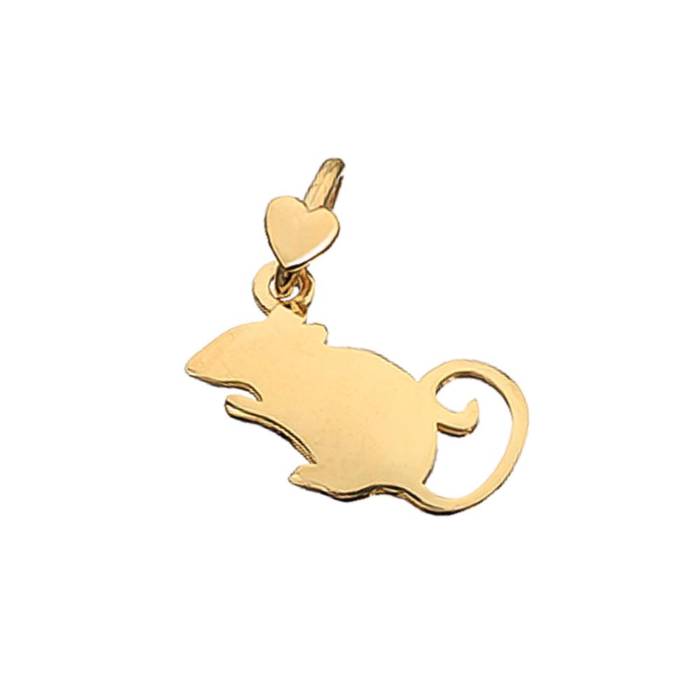 Mouse Pendant Animaletti Gold Collection Dodo Mariani - DODO MARIANI