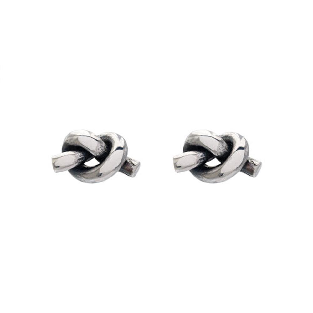 Mini Knot Earrings 925 Silver - VALENTINO DI LEONARDO